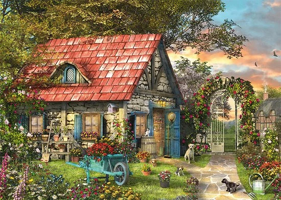 Falcon Puzzel The Woodland Cottage - Legpuzzel - 2 X 1000 Stukjes 13 Falcon Puzzel The Woodland Cottage - Legpuzzel - 2 X 1000 Stukjes - Afbeelding 11