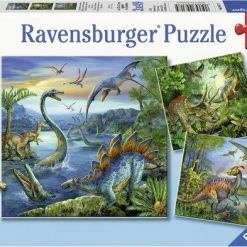 Ravensburger Dinosauri Rs - 3x49 Stukjes - Kinderpuzzel