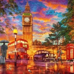 Ravensburger Puzzel 1000 Stukjes Zonsondergang Op Parliament Square, Londen -Exporteren puzzels winkel 550x393 53