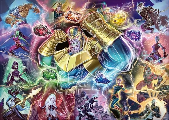 Ravensburger Puzzel Disney Marvel Villainous: Thanos 5 Ravensburger Puzzel Disney Marvel Villainous: Thanos - Afbeelding 3