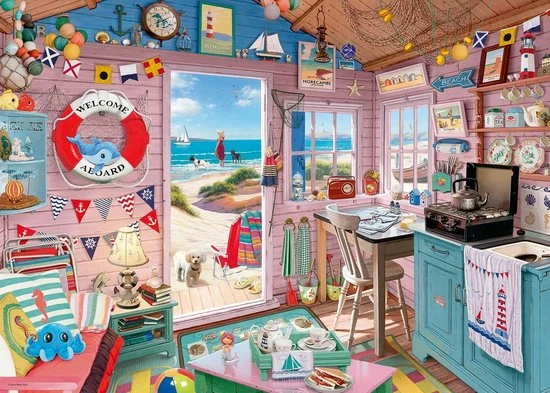 Ravensburger Puzzel Het Strandhuis - Legpuzzel - 1000 Stukjes 4 Ravensburger Puzzel Het Strandhuis - Legpuzzel - 1000 Stukjes - Afbeelding 3