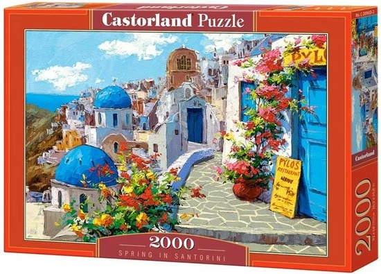 Castorland Spring In Santorini Legpuzzel - 2000 Stukjes 3 Castorland Spring In Santorini Legpuzzel - 2000 Stukjes