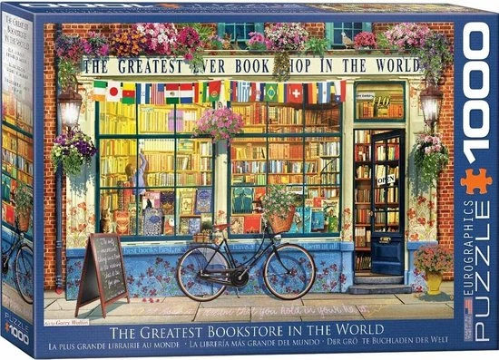 Eurographics De Beste Boekenwinkel Ter Wereld Puzzel - 1000 Stukjes 6 Eurographics De Beste Boekenwinkel Ter Wereld Puzzel - 1000 Stukjes - Afbeelding 4