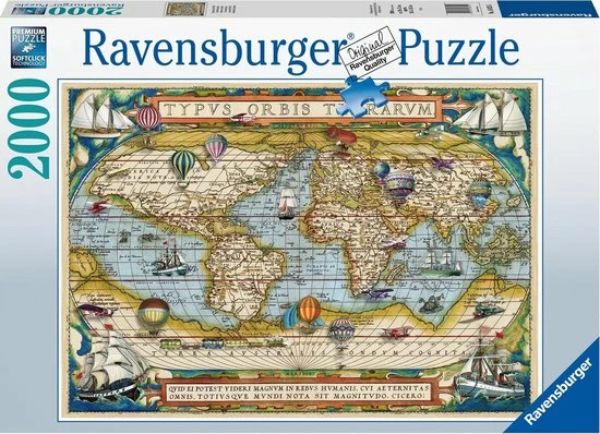 Ravensburger Puzzel - De Wereld Rond - Legpuzzel - 2000 Stukjes 3 Ravensburger Puzzel - De Wereld Rond - Legpuzzel - 2000 Stukjes