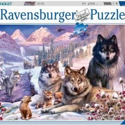 Ravensburger Puzzel Wolven In De Sneeuw - Legpuzzel - 2000 Stukjes