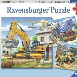 Ravensburger Puzzel Grote Bouwvoertuigen - 3x49 Stukjes - Kinderpuzzel