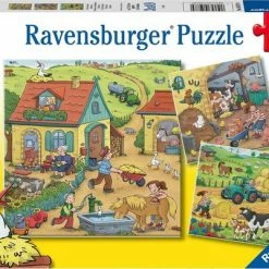 Ravensburger Puzzel Boerderij - 3x49 Stukjes - Kinderpuzzel