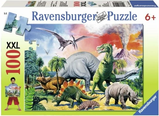 Ravensburger Puzzel Tussen De Dinosauri Rs - Legpuzzel - 100 Stukjes 8 Ravensburger Puzzel Tussen De Dinosauri Rs - Legpuzzel - 100 Stukjes - Afbeelding 6