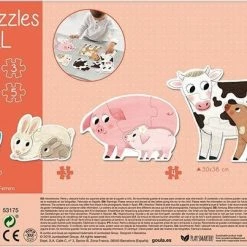 Goula 4 XXL Vormpuzzels Dieren Mama's En Baby's - 2+3+4+5 Stukjes -Exporteren puzzels winkel 550x403 27