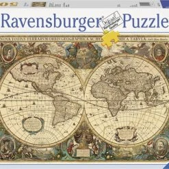 Ravensburger Puzzel Antieke Wereldkaart - Legpuzzel - 5000 Stukjes