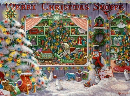 Ravensburger Puzzel The Christmas Shop - Legpuzzel - 500 Stukjes 5 Ravensburger Puzzel The Christmas Shop - Legpuzzel - 500 Stukjes - Afbeelding 3