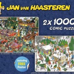 Jan Van Haasteren Christmas Gifts Puzzel - 2x1000 Stukjes -Exporteren puzzels winkel 550x405 12