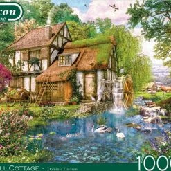 Falcon Puzzel Watermill Cottage - Legpuzzel - 1000 Stukjes -Exporteren puzzels winkel 550x405 32