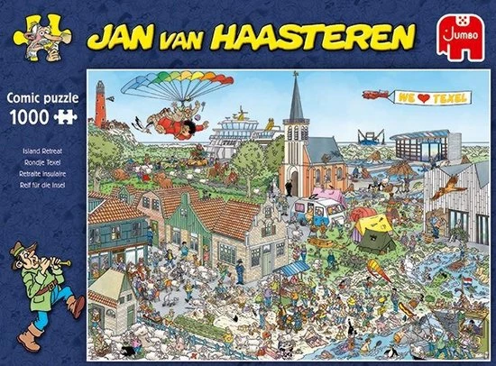 Jan Van Haasteren Rondje Texel Puzzel - 1000 Stukjes 12 Jan Van Haasteren Rondje Texel Puzzel - 1000 Stukjes - Afbeelding 10