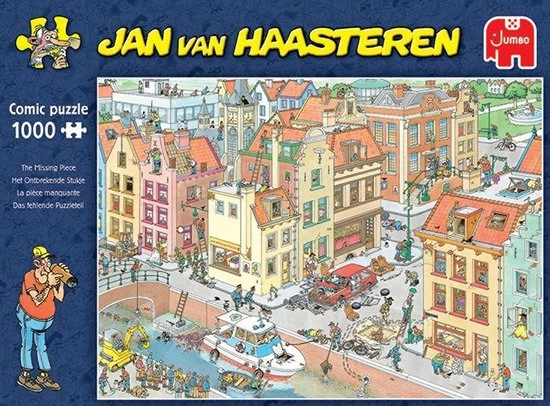 Jan Van Haasteren Het Ontbrekende Stukje Puzzel - 1000 Stukjes 8 Jan Van Haasteren Het Ontbrekende Stukje Puzzel - 1000 Stukjes - Afbeelding 6
