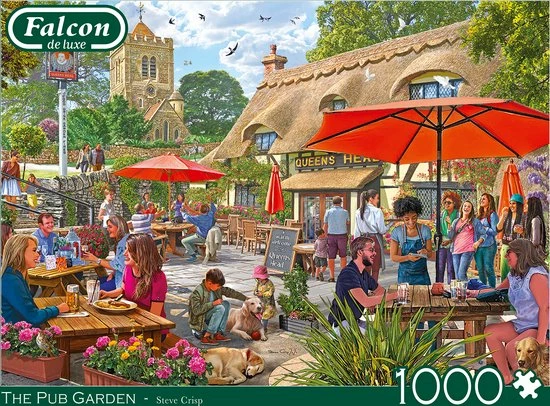 Falcon Puzzel The Pub Garden - Legpuzzel - 1000 Stukjes 6 Falcon Puzzel The Pub Garden - Legpuzzel - 1000 Stukjes - Afbeelding 4