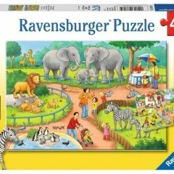 Ravensburger Puzzel Een Dag In De Dierentuin - 2x24 Stukjes - Kinderpuzzel -Exporteren puzzels winkel 550x406 42