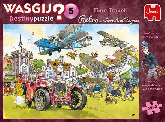 Wasgij Retro Destiny 5 Tijdreizen! Puzzel - 1000 Stukjes 11 Wasgij Retro Destiny 5 Tijdreizen! Puzzel - 1000 Stukjes - Afbeelding 9