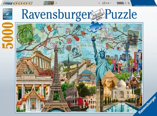 Ravensburger Puzzel Big City Collage - Legpuzzel - 5000 Stukjes 5 Ravensburger Puzzel Big City Collage - Legpuzzel - 5000 Stukjes - Afbeelding 3