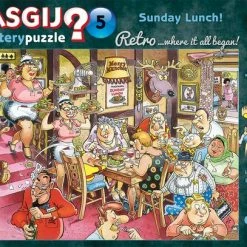 Wasgij Retro Mystery 5 Zondagse Lunch! Puzzel - 1000 Stukjes -Exporteren puzzels winkel 550x407 43