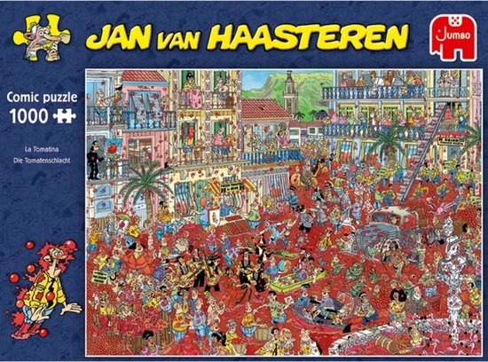 Jan Van Haasteren La Tomatina Puzzel - 1000 Stukjes 9 Jan Van Haasteren La Tomatina Puzzel - 1000 Stukjes - Afbeelding 7