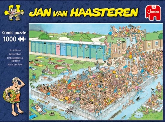 Jan Van Haasteren Bomvol Bad Puzzel - 1000 Stukjes 4 Jan Van Haasteren Bomvol Bad Puzzel - 1000 Stukjes - Afbeelding 2
