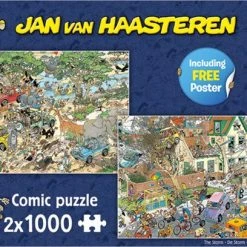 Jan Van Haasteren Safari & Storm 2-in-1 Puzzel - 2 X 1000 Stukjes 19 Jan Van Haasteren Safari & Storm 2-in-1 Puzzel - 2 X 1000 Stukjes -Exporteren puzzels winkel 550x408