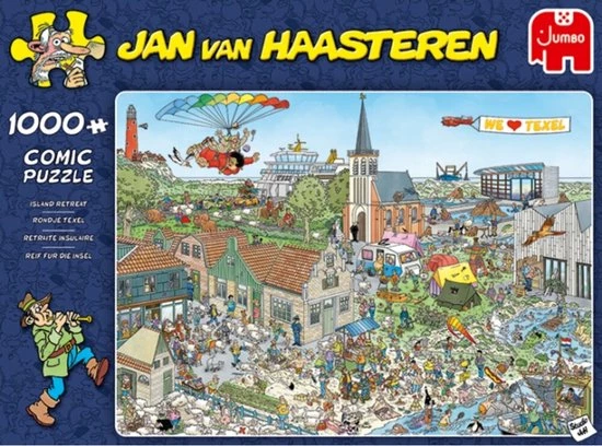 Jan Van Haasteren Rondje Texel Puzzel - 1000 Stukjes 9 Jan Van Haasteren Rondje Texel Puzzel - 1000 Stukjes - Afbeelding 7