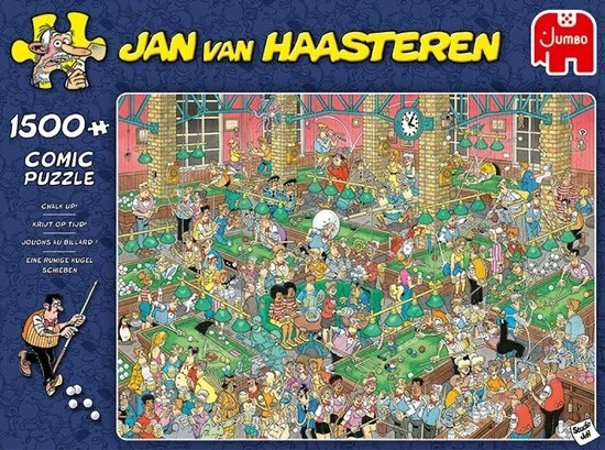 Jan Van Haasteren Krijt Op Tijd! Puzzel - 1500 Stukjes 12 Jan Van Haasteren Krijt Op Tijd! Puzzel - 1500 Stukjes - Afbeelding 10