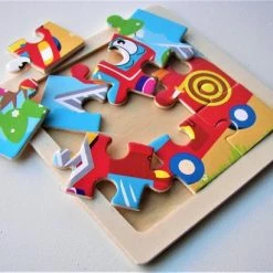 LS Goods Houten Puzzel - Brandweer Auto - 9 Delig - 11x11 Cm - Montessori -Exporteren puzzels winkel 550x410 12