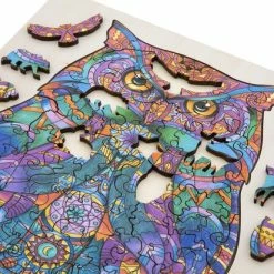 Grafix Houten Puzzel Uil | Unieke Puzzelstukjes In Vorm Van Dieren | 130 Puzzelstukjes | Puzzel Voor Kinderen En Volwassenen | Formaat 30 X 22.5 CM | Cadeau Voor Jong En Oud -Exporteren puzzels winkel 550x412 10
