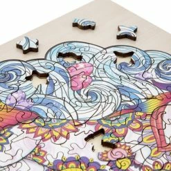 Grafix Houten Puzzel Unicorn | Unieke Puzzelstukjes In Vorm Van Fantasie Thema | 130 Puzzelstukjes | Puzzel Voor Kinderen En Volwassenen | Formaat 30 X 22.5 CM | Cadeau Voor Jong En Oud -Exporteren puzzels winkel 550x412 30