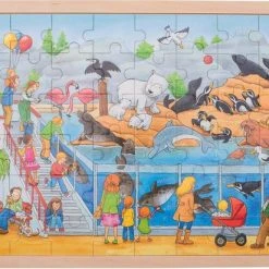 Goki Houten Legpuzzel Dierentuin - 48 Stukjes