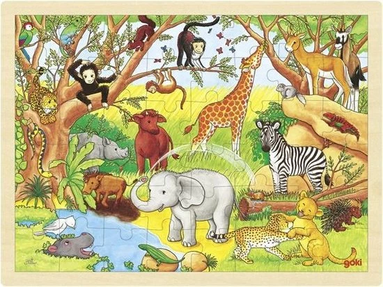 Goki Puzzel: Afrika 48-delig 5 Goki Puzzel: Afrika 48-delig - Afbeelding 3