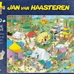 Jan Van Haasteren Kamperen In Het Bos Puzzel - 1000 Stukjes -Exporteren puzzels winkel 550x415 2