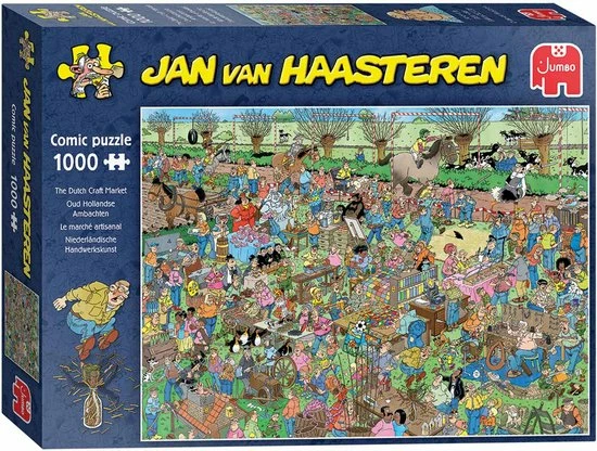 Jan Van Haasteren Oud Hollandse Ambachten Puzzel - 1000 Stukjes 10 Jan Van Haasteren Oud Hollandse Ambachten Puzzel - 1000 Stukjes - Afbeelding 8