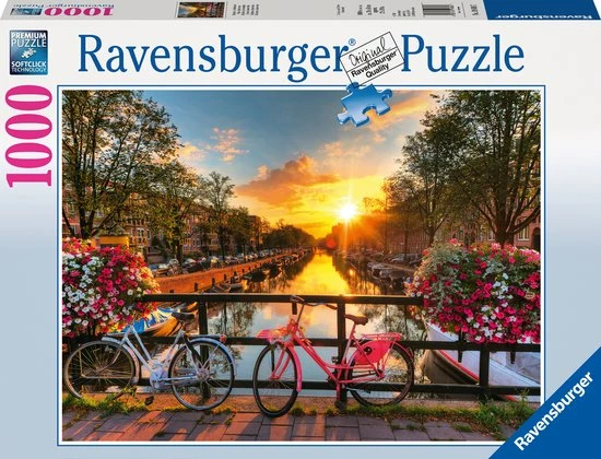 Ravensburger Puzzel Fietsen In Amsterdam - Legpuzzel - 1000 Stukjes 3 Ravensburger Puzzel Fietsen In Amsterdam - Legpuzzel - 1000 Stukjes