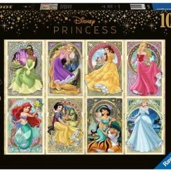 Ravensburger Puzzel Disney Art Nouveau Prinsessen - Legpuzzel - 1000 Stukjes