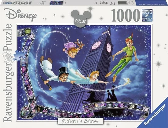 Ravensburger Puzzel Disney Peter Pan - Legpuzzel - 1000 Stukjes 3 Ravensburger Puzzel Disney Peter Pan - Legpuzzel - 1000 Stukjes