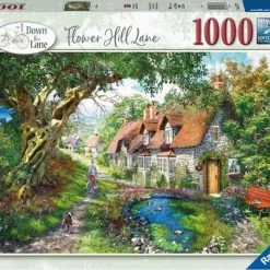 Ravensburger Puzzel - Flower Hill Lane - Bloemenlaan - 1000st.