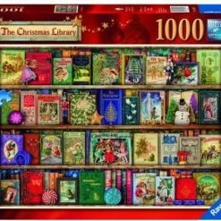 Ravensburger Puzzel The Christmas Library - Legpuzzel - 1000 Stukjes