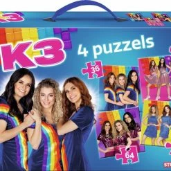 K3 Puzzel - 4 In 1 Puzzel - 36/49/64/100 Stukjes -Exporteren puzzels winkel 550x428 4