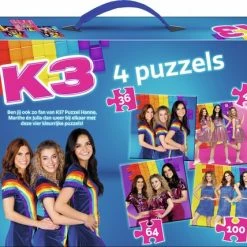 K3 Puzzel - 4 In 1 Puzzel - 36/49/64/100 Stukjes -Exporteren puzzels winkel 550x428 5