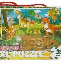 Playwood / Roel Vloerpuzzel Dino XL - 35 Pcs - 62x46 Cm - Puzzel Dinoworld