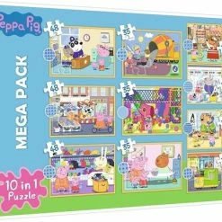 Trefl Peppa Pig 10-in-1 Puzzel - 20/35/48 Stukjes