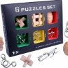 Merkloos IQ Puzzel 3D - Metaal En Hout - 6 Verschillende Breinbrekers -Exporteren puzzels winkel 550x435 3