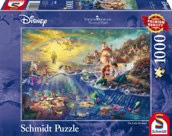 Schmidt The Little Mermaid - Puzzel 1000 Stukjes 3 Schmidt The Little Mermaid - Puzzel 1000 Stukjes