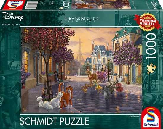 Schmidt Spiele Disney The Aristocats Contourpuzzel 1000 Stuk(s) Dieren 3 Schmidt Spiele Disney The Aristocats Contourpuzzel 1000 Stuk(s) Dieren
