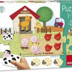 Goula Vormenpuzzel Boerderij Hout - Leren Tellen - 21 Stukjes 23 Goula Vormenpuzzel Boerderij Hout - Leren Tellen - 21 Stukjes -Exporteren puzzels winkel 550x437 3