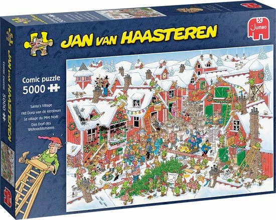 Jan Van Haasteren Het Dorp Van De Kerstman 5000 Stukjes - Legpuzzel 3 Jan Van Haasteren Het Dorp Van De Kerstman 5000 Stukjes - Legpuzzel